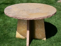 Wild colored Sandstone Patio Table