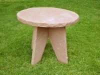 V-leg Sandstone Patio Table