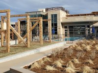 Aspen Panels on amenities building in Boulder
