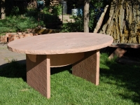 Elliptical Sandstone Dining Table