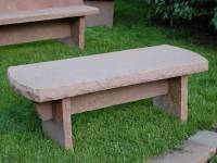 Trestle Bench with crescent ends