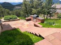 Mountain Patio with Stairs