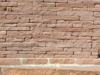 Dry Stacked Tumbled Coursed Veneer or Wall Stone