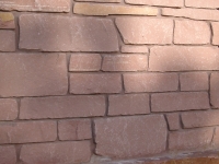 Tumbled Random Ashlar Wall Stone or Veneer with Colored Mortar