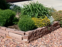 Small Garden Made with 4" Strip Stone