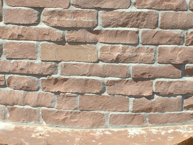 Mortar Tumbled Coursed Veneer or Wall Stone